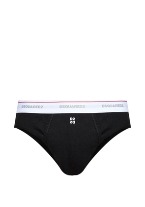 DSQUARED2 logo waistband briefs - Black