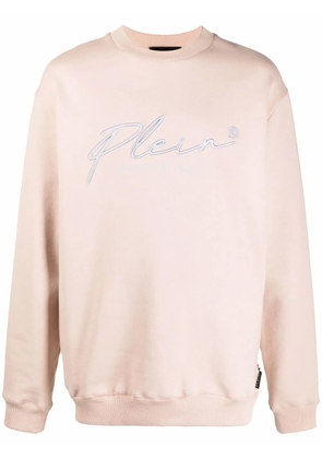 Philipp Plein embroidered-logo sweatshirt - Neutrals