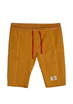 ALEX ZONO Workman pockets drawstring shorts - Brown