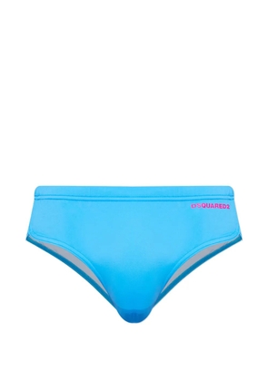 DSQUARED2 logo-print swimming trunks - Blue