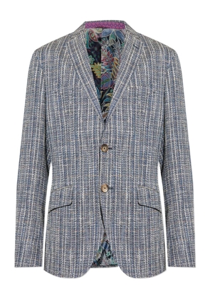 ETRO tweed blazer - Blue