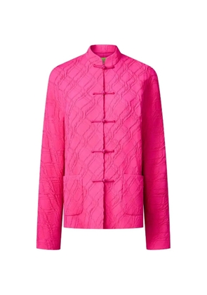 Shanghai Tang jacquard knot tang jacket - Pink