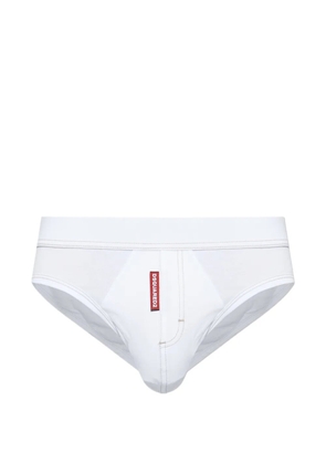 DSQUARED2 logo-detail briefs - White