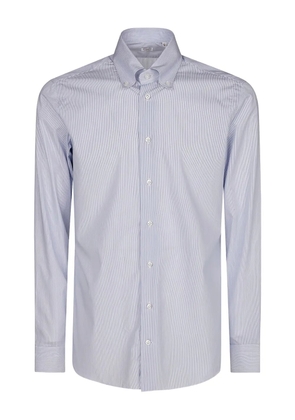 BORRIELLO NAPOLI striped cotton shirt - Blue