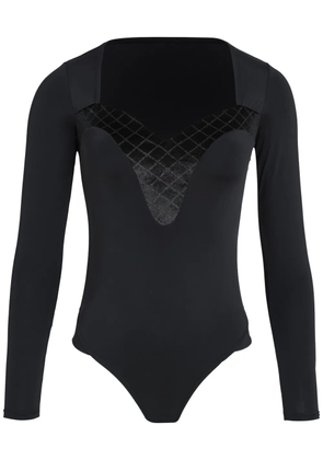 Amir Slama velvet bodysuit - Black