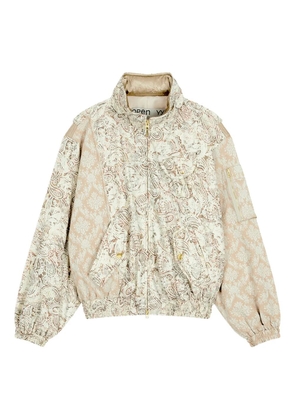 Open YY paisley panelled bomber jacket - Neutrals