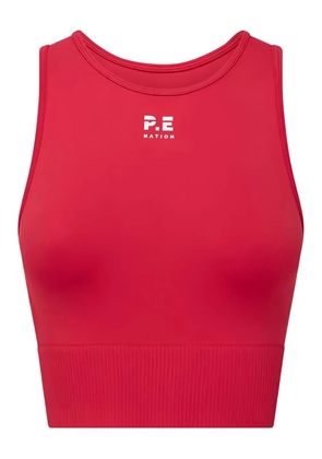 P.E Nation logo seamless tank top - Red