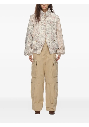 Open YY paisley panelled bomber jacket - Neutrals