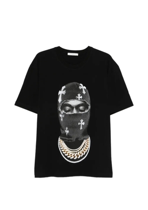 Ih Nom Uh Nit Mask Crosses-print T-shirt - Black