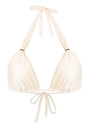 Lenny Niemeyer halterneck bikini top - White