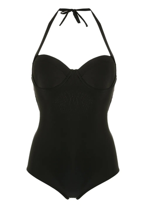 Amir Slama neck tie swimsuit - Black