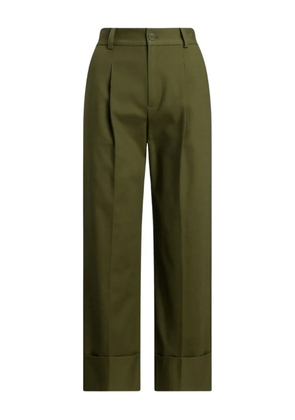Lauren Ralph Lauren pleated high-waisted trousers - Green
