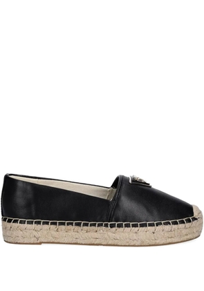 GUESS USA Jolandon faux-leather flat espadrilles - Black