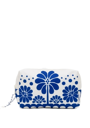 FARM Rio macaw striped pouch - White