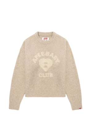 A BATHING APE® heart logo sweater - Neutrals