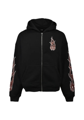 AMIRI flame zip hoodie - Black