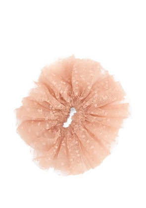 RED(V) ruffled scrunchie - Pink