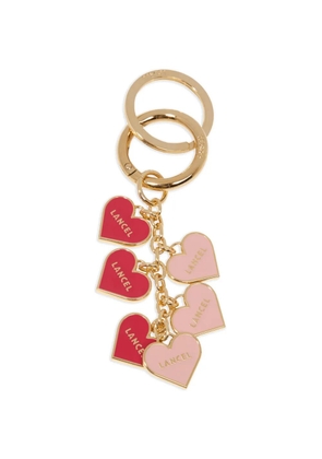 Lancel hearts charm keyring - Gold