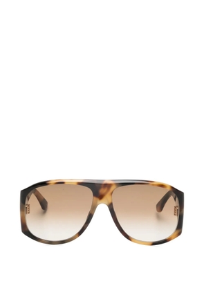 Chloé Eyewear havana geometric-shape sunglasses - Brown