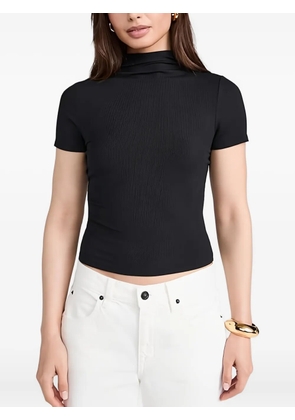 PAIGE Blanche ribbed turtleneck top - Black