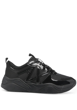 Armani Exchange side-logo low-top sneakers - Black