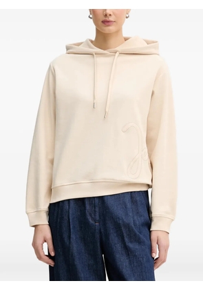 Joop! drawstring logo hoodie - Neutrals