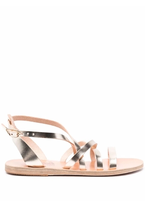 Ancient Greek Sandals metallic-effect leather sandals - Gold