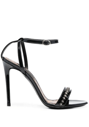 Philipp Plein 100mm star-stud sandals - Black
