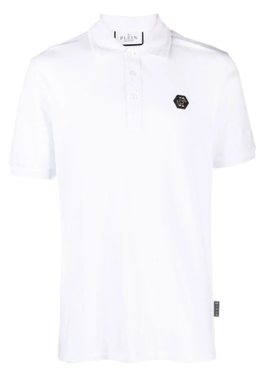 Philipp Plein skull-print polo shirt - White