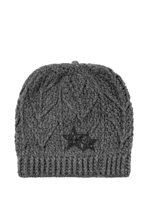 Chrome Hearts star-patch beanie - Grey