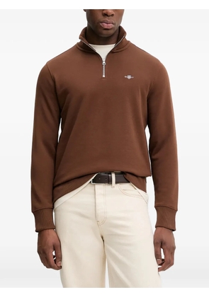 Gant Shield half-zip sweatshirt - Brown