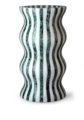 Editions Milano Versilia striped marble vase - Green