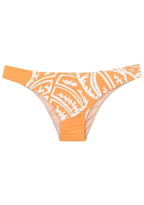 Clube Bossa Niarchos leaf-print bikini bottoms - Yellow