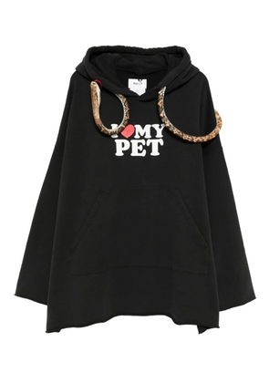 Doublet I Love My Pet hoodie - Black