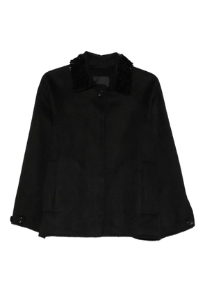 LIU JO embellished-collar jacket - Black