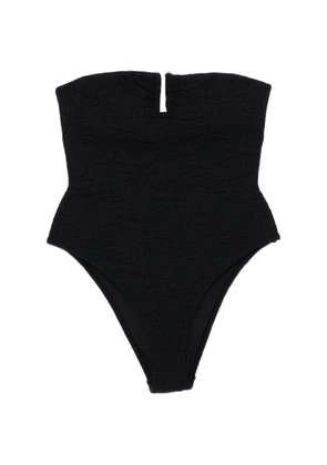 FARM Rio graphic-embroidered swimsuit - Black