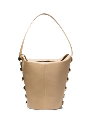 Simkhai Amaya studded bucket bag - Brown