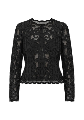 Ulla Johnson laced long-sleeve top - Black