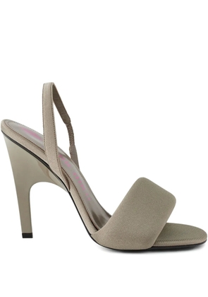 The Attico 105 mm Rem heel strap sandals - Neutrals
