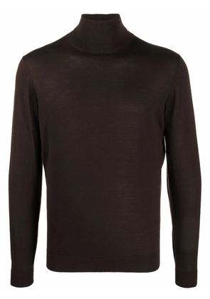 Dell'oglio roll-neck merino jumper - Brown