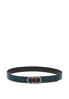 Ferragamo Reversible and adjustable Gancini belt - Blue