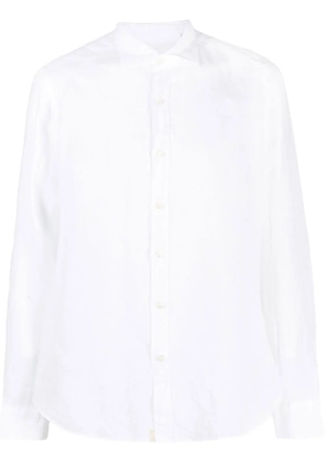 Tintoria Mattei cutaway collar linen shirt - White