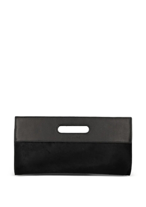 Vic Matie cut-out leather clutch bag - Black