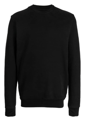 Boris Bidjan Saberi logo-tag cotton jumper - Black
