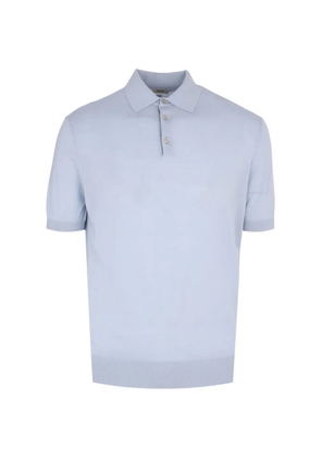 Agnona knitted polo shirt - Blue
