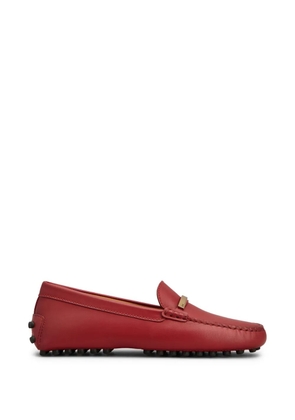Tod's bar-embellishment loafers - Red