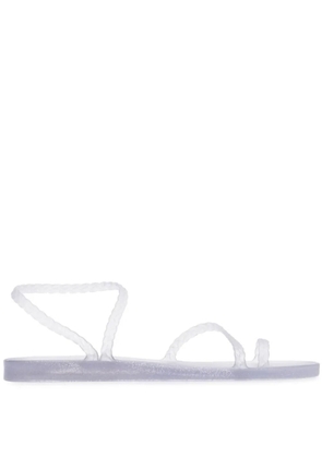 Ancient Greek Sandals Eleftheria glitter sandals - Clear/silver glitter