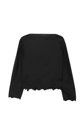 JNBY floral-embroidered blouse - Black
