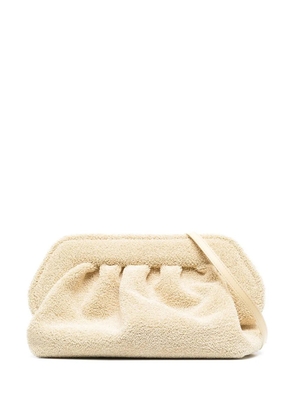 Themoirè re-fur clutch bag - Yellow