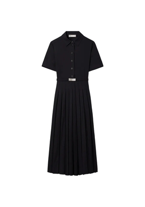 Tory Burch pleated poplin shirtdress - Black